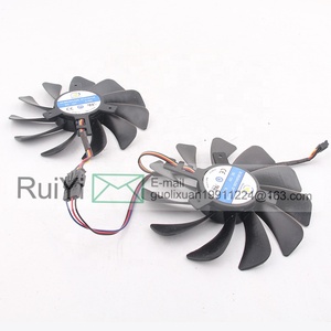 Nouveau XFX 24V 48V DC12V 0.45A EC AC 95X95X35MM 9CM 9535XFX RX580/590 /Vega 56/64 Black Wolf carte graphique CF1010U12S ventilateur de refroidissement - Product Image 2