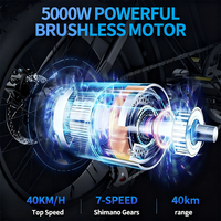 Vélo Électrique Enfant avec Moteur Brushless, Autonomie 20-40km