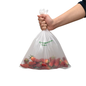 Tùy chỉnh phân hủy sinh học rõ ràng túi nhựa trên cuộn cho trái cây/rau-được thực hiện bởi tinh bột ngô + pbat từ Trung Quốc biểu tượng tùy chỉnh - Product Image 5