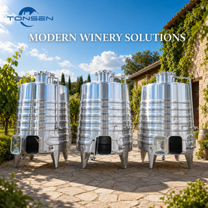 Fermenteur à vin rouge grande capacité Tonsen 10000L 20000L en acier inoxydable à double enveloppe pour vignobles commerciaux et brasseries Ts-2000 - Product Image 5