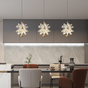 Lustre en cristal et aluminium de style français, design élégant et moderne, <span class=keywords><strong>suspension</strong></span> LED pour chambre à coucher, entrée, salon - Product Image 3