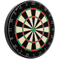 Cible de fléchettes professionnelle en sisal à fibres auto-réparatrices, avec anneau de numéros en fil rond, pour tournoi, maison et bar