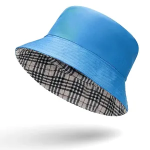 潮流女性水桶帽定制刺绣水桶帽拼接彩色毛圈布毛巾水桶帽
