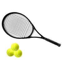 Raquette de tennis pop très vendue avec cordage, raquette de tennis pour entraînement adulte, raquette de paddle-tennis d'extérieur et d'intérieur