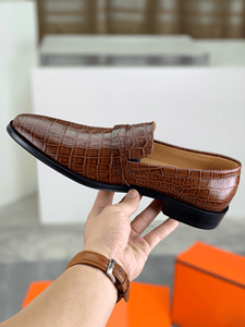 Chaussures Oxford en cuir pleine fleur avec semelle extérieure en cuir de vachette et tige en tissu, semelle intermédiaire en caoutchouc mousseux/latex, doublure en caoutchouc, toutes saisons - Product Image 5