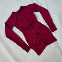 Combinaison de yoga personnalisée pour femme, anti-rides, respirante, sans couture, légère, effet push-up, bretelles spaghetti