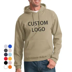 Sweat-shirt à capuche unisexe en coton, texte personnalisé et Design, Logo imprimé, broderie personnalisée