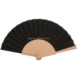 Personalize Wooden Made Fans Custom Printed Logo Folding High Quality Personalized Wood Hand Held Advertising Fan - Product Image 3