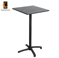 Meuble pliable en métal, Table de Bar en aluminium, Table de Bar haute, Table de cocktail pour fête