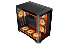 LY Factory Boîtier d'ordinateur de jeu en verre trempé incurvé Qualité fiable <span class=keywords><strong>Grand</strong></span> boîtier d'ordinateur de jeu en cube pour importateur - Product Image 4