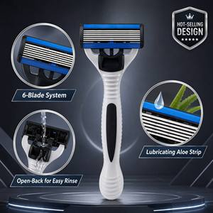 Amerika Venta al por Mayor: Sistema de Afeitado de Última Generación con 6 Cuchillas y Cartucho Abierto Intercambiable para Hombre - Product Image 1