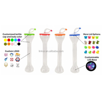 Bouteilles de paille en plastique multicolores de grande capacité personnalisées de 24oz kit de fournitures de fête jetables comprenant une tasse de cour de neige fondue à la bière