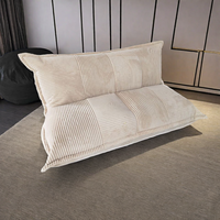 Housse amovible en velours doux et résistant à l'humidité pour fauteuil pouf triangulaire grand format pour la maison, le café et les espaces intérieurs.