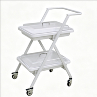 Véhicule de transport endoscopique double couche Medco de haute qualité, Classe I, garantie 1 an, couvercle métallique durable, fabriqué en Chine
