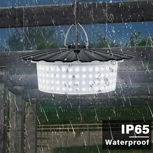 Moderno LED rotondo plafoniera solare dimmerabile luce calda con telecomando DC alimentatore IP65 Rating per casa e giardino - Product Image 3
