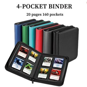 Classeur de cartes à collectionner imprimé FX Custom à 4 pochettes, album à pochettes latérales sans anneaux, dossier pour cartes de jeu TCG et cartes sportives - Product Image 2