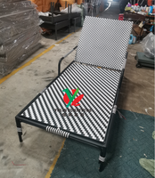 Chaise de plage en aluminium pour piscine de villégiature chaise de plage pliante