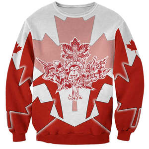 Sudadera con estampado personalizado de Canadá para <span class=keywords><strong>entrenamiento</strong></span> de hockey al por mayor con forro de cuello redondo, sudadera con gráficos de personajes, jersey para hombre - Product Image 3