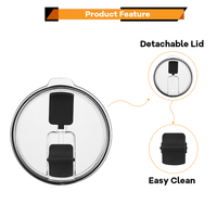 Mug à bière isotherme double paroi Everich 900 ml, personnalisable, vente en gros, avec couvercle réutilisable, idéal pour boire directement, cadeau parfait