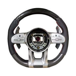 Volante de Fibra de Carbono LED para Mercedes Benz C217 W221 W222 S63 C63 GLA45 C43 SLC <span class=keywords><strong>43</strong></span> R172 <span class=keywords><strong>AMG</strong></span> W205 <span class=keywords><strong>CLA</strong></span> GLA 45 Class - Product Image 6