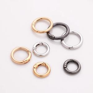Usine Logo personnalisé alliage de Zinc or métal ressort ouvert porte anneau <span class=keywords><strong>O</strong></span> grande taille disponible mousqueton boucle pour matériel de sac à main - Product Image 3