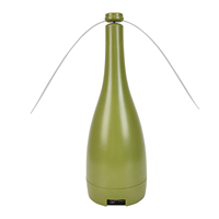 Ventilateur anti-mouches Vertak, forme de bouteille de vin, fonctionne 14 heures, rechargeable, pour extérieur