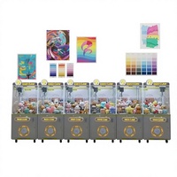 Machine à griffes d'arcade en gros d'usine, jouets en peluche, jeux à pièces, poupées, machine à attraper les peluches avec accepteur de billets