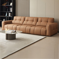 Ensemble de canapé-lit électrique moderne de luxe avec télécommande, en cuir véritable de haute qualité, capitonné avec des éléments en bois écologiques, pour une utilisation scolaire et hôtelière