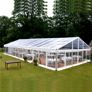 <span class=keywords><strong>Tente</strong></span> d'événement carrée imperméable en PVC avec structure en aluminium 20x20m, facile à assembler et portable pour les mariages et les fêtes en plein air - Product Image 5