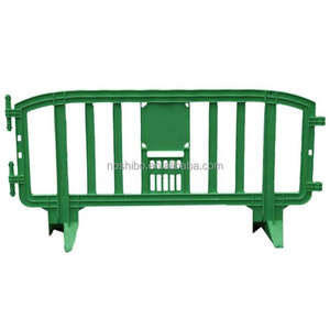 Valla de seguridad vial de plástico flexible, soporte de barricada <span class=keywords><strong>MOVIT</strong></span>, barrera peatonal, barreras de carretera resistentes, barrera de control de multitudes de 6,5 pies - Product Image 1