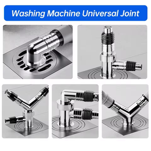 Siphon de sol anti-odeur à décharge directe en acier inoxydable épaissi de 6 mm pour balcons, lavabos et machines à laver - Product Image 6