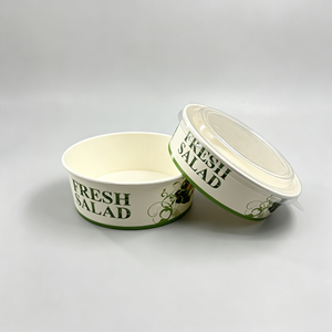 Bol en papier rond haute capacité, imperméable, de qualité alimentaire, enduit de PE, taille personnalisée pour conteneur alimentaire jetable - Product Image 4