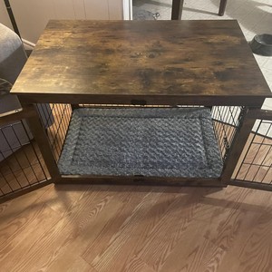 Cross-border for Hot-selling Puppy <strong>Cage</strong> Pet Furniture Double Doors Iron Gate Anti-bite Waterproof <strong>Dog</strong> <strong>Cage</strong> for Indoor All - Product Image 1