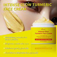 Crème Visage Coréenne au Curcuma en Gros, Éclaircissante, à l'Acide Hyaluronique, Lisse les Rides, Hydratante, pour les Taches Brunes