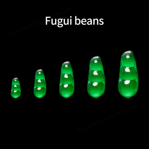 Chính Hãng Tự Nhiên Phong Phú Đậu Jadeite Ngọc Bích Đậu Mặt Dây Chuyền Thời Trang Phụ Nữ Của Đồ Trang Sức Ngọc Bích Bán Buôn - Product Image 2
