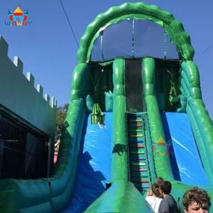 2026 WINWAYTOYS Jeux sportifs d'aventure gonflables ludiques, toboggan aquatique double, toboggan de piscine, unisexe, prix de gros - Product Image 3