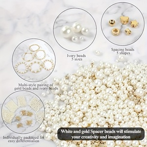 1300 pièces <span class=keywords><strong>perles</strong></span> perforées <span class=keywords><strong>perles</strong></span> entretoises dans diverses formes <span class=keywords><strong>pour</strong></span> <span class=keywords><strong>bijoux</strong></span> faits à la main bricolage artisanat perle Bracelet faisant <span class=keywords><strong>Kit</strong></span> - Product Image 3
