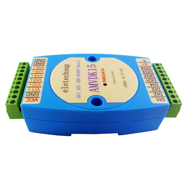 AMVDK15 6VI 4DI 4DO 0-10V Input Digital RS485 MODBUS RTU Communication input and output module