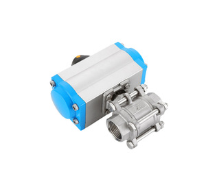 Válvula de Plataforma Alta de Dos Piezas, Neumática, de Acero Inoxidable con Rosca Interna, Personalizable OEM, para Automatización de Agua - Product Image 5