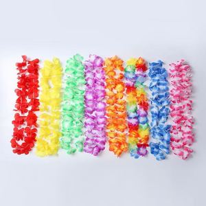 Christmas LED Light up Cloth Hawaiian Leis Flower Necklace Rainbow Tropical <b>Luau</b> Beach <b>Party</b> Carnival Decorations - Product Image 4