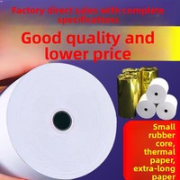 Rollo de Papel Térmico Blanco para Caja Registradora Wanliang, 57x50mm, Capa Única, 19-55m de Longitud, para Recibos de Meituan y Supermercados