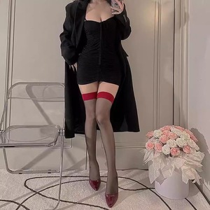 Leopard Print Over The Knee Stockings 5D Ultra Thin Transparent Thigh High For Women - Product Image 2