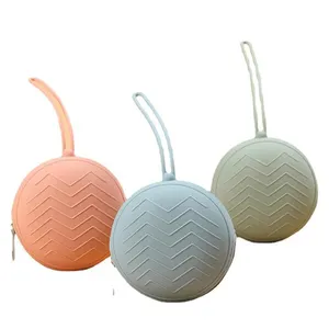 Wholesale BPA Free Portable Shell Shaped Infant Teether Container Pouch Silicone Pacifer Holder for Nipple Storage