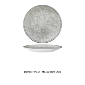 Plato de Cena Gural Arnim con Impresión Digital, Porcelana Nueva, 27 cm, para Restaurante, Catering, Suministros para Hoteles, Venta al por Mayor - Product Image 3