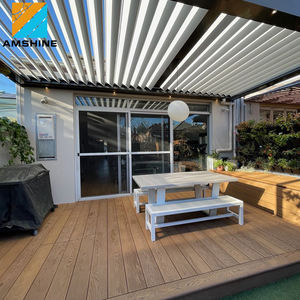 Hoogwaardige Buitenstructuur Luxe Waterdichte Gemotoriseerde Tuinluifel Tuinhuisje Met Lamellen Gemotoriseerde Pergola Voor Gebruik In De Tuin - Product Image 2