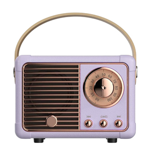 Radio Inalámbrica Portátil, Altavoz de Estilo Retro Antiguo, Fácil de Transportar para Cocina, Escritorio, Dormitorio, Viajes al Aire Libre - Product Image 1