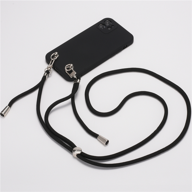 Lanyard case for xiaomi Redmi Note 9 Pro Silicone Tpu Phone Cover case with Cord Strap Tether for Xiaomi 10t Pro Crossbody Cover