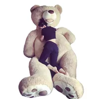 2021 Niuniu Daddy 79in/200cm giant USA Teddy Bear skin plush toys without filling 4 colors for girlfriend birthday holiday