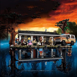 Cross-Border 96568 Creative Street View MOC pour Upside World, jouet de construction en plastique à petites pièces à assembler soi-même - Product Image 1