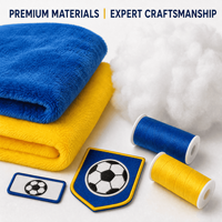Peluche Trident de l'Ukraine, modèle 2028, personnalisée, thème football européen, vente en gros, OEM ODM, jouet en peluche, mascotte de football, cadeau